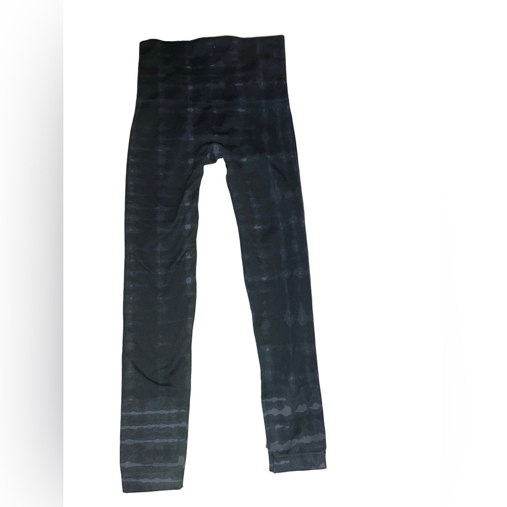 Spanx Look at Me Know Black Gray Leggings Sample Size - Picture 3 of 6